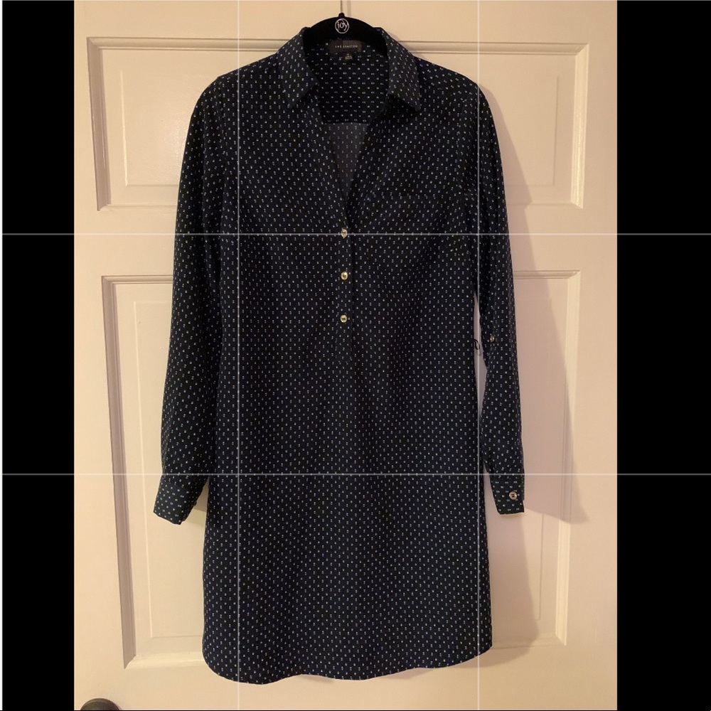 Scarf Blue Shift Dress